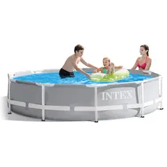 INTEX - Piscina Armable 305x76cm Redonda Prism Frame