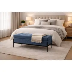 ARTSOFA - Banqueta Liora Atelier Azul Acero Antifluido + Obsequio