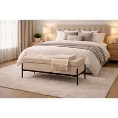 ARTSOFA - Banqueta Liora Atelier Beige Antifluido + Obsequio