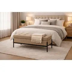 ARTSOFA - Banqueta Liora Atelier Beige Oscuro Antifluido + Obsequio