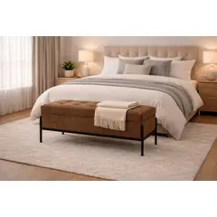 ARTSOFA - Banqueta Liora Atelier Marrón Antifluido + Obsequio