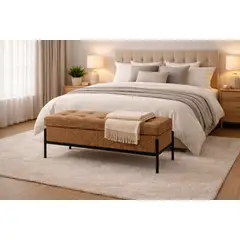 ARTSOFA - Banqueta Liora Atelier Marrón Claro Antifluido + Obsequio