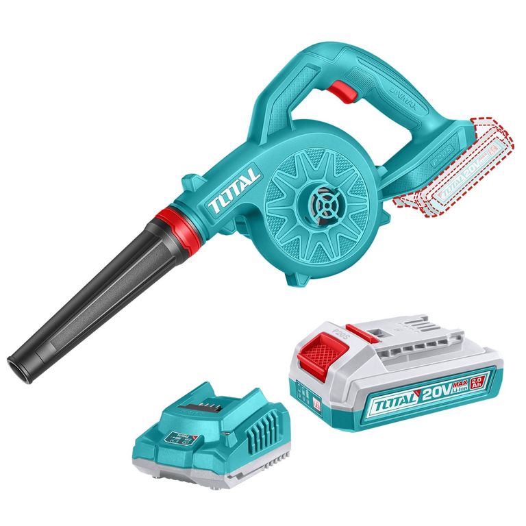 Sopladora 20V con 1 batería y cargador Total