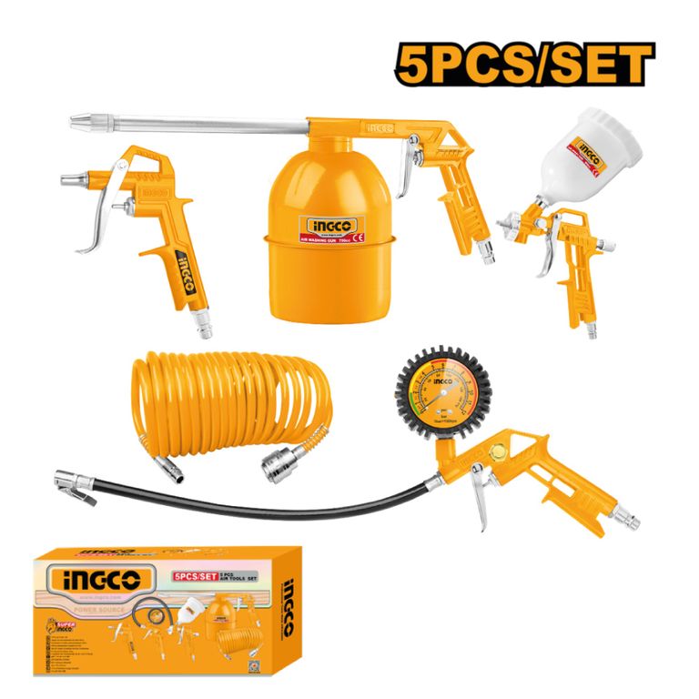Kit 5 Herramientas Compresor de Aire Neumático INGCO AKT0053-1