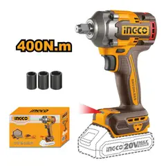 INGCO TOOLS - LLAVE DE IMPACTO BRUSHLESS INGCO 20V 400NM CIWLI20401