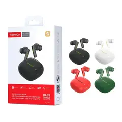 TRANYOO - Audífonos Bluetooth In Ear de Goma Extra Bass Sonido Envolvente Control por App