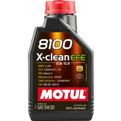 MOTUL - Aceite de Motor 8100 X Clean EFE Full Sintetico 5W-30 1LT