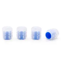 GENERICO - Tapa Pitón De Llanta Universal Auto Camioneta  Azul Neón 4Pcs