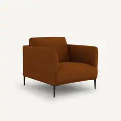 NACIONAL - Butaca Sillón Elegante Atemporal Patas De Metal FRATELLI