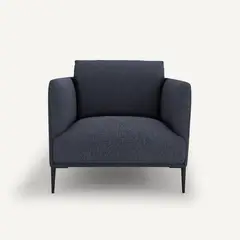 NACIONAL - Butaca Sillón Elegante Atemporal Patas De Metal FRATELLI