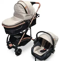 GENERICO - Coche Cuna Madizon Travel System Plus Beige