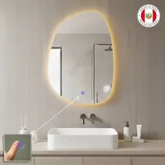 OEM - Espejo LED 50x70 cm BRUCE Tres colores