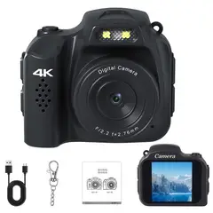 RENVMEXY - Cámara Fotográfica 4K 64MP: Mini de Bolsillo con 19 Filtros, Ultra Ligera (30g) Ideal para Viajes