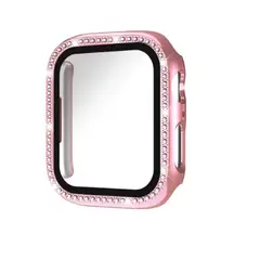 GENERICO - Bumpers para Apple Watch una Fila Diamante 44mm - ROSADO