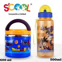 SCOOL - Termo de Comida 600ml y Tomatodo 500ml Drangon Ball .SCOOL.