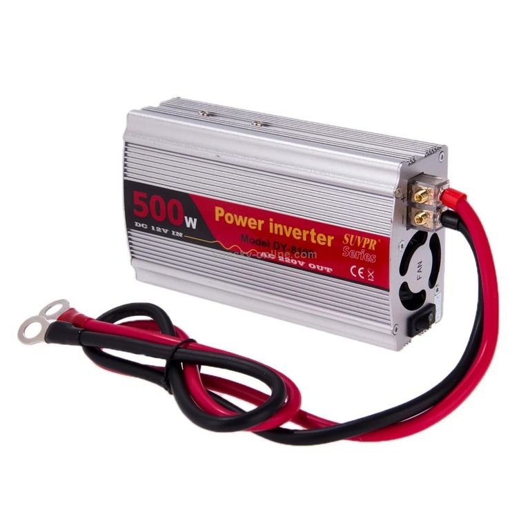 Convertidor De Voltaje Para Auto 500W 12V A 220V + Salida USB - Ideal Para Viajes y Camping