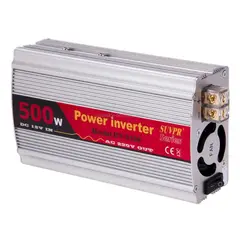 OEM - Inversor De Corriente Para Auto 500W 12V A 220V Con Puerto USB - Carga Laptop y Más