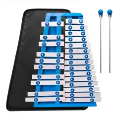 VENTURI - Xilófono Cromático de 25 Notas color Azul con Funda