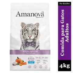 GENERICO - Comida para Gato Esterilizado Amanova Fish Delicacy 4kg