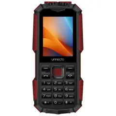 UNNECTO - Celular Unnecto Bolt F1R Dual SIM 4GLTE -128MB ROM+Expandible 128GB - Batería Larga Duración Rojo