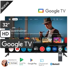 BLACKLINE - Televisor BLACKLINE LED 32 HD Smart TV Google tv BL32-T3000HD