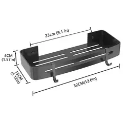 ZIMRAHYG - Esquinero Organizador Con Colgador Para Ducha Baño Cocina Rectángulo