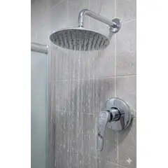 GENERICO - DUCHA ESPAÑOLA 20x20 + LLAVE DE DUCHA COMPLETA AGUA FRIA