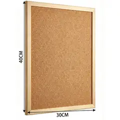 IMPORTADO MC - Set x2 Pizarra de corcho 30 x 40 cm con borde marco de madera