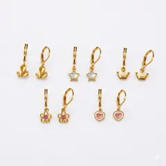 ESIKA - Set Aretes x5 Golden Wish Finart