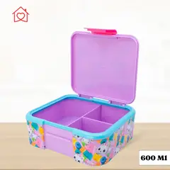 GENERICO - Taper para Nina con diseño Gabby Dollhouse con Divisiones 600 ml