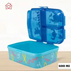 GENERICO - Taper para Nino Stitch con tapa de Divisiones 600 ml