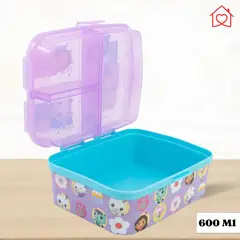 GENERICO - Taper para Nina Gabby Dollhouse con tapa de Divisiones 600 ml