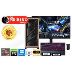 AMD - Computadora Ryzen 9 9950X Flux Pro 32GB 2TB 32 RTX 5090 Windows 11