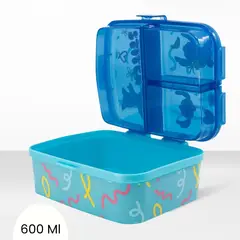 GENERICO - Taper para Niño Stitch con tapa de Divisiones 600 ml