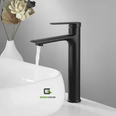 GREEN HOUSE - Mezcladora Monocomando Pesada 30cm Pico Largo