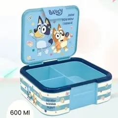 GENERICO - Taper para Nino con diseño Bluey con Divisiones 600 ml