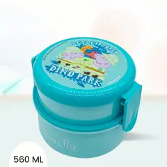 GENERICO - Taper para Nina PP Celeste con Divisiones 560 ml