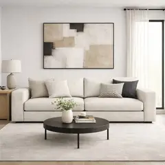 ARTSOFA - Sofá Tres Cuerpos Santorini Crudo Antifluido