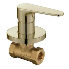 XM - LLAVE PARA DUCHA BRONCE DORADO CEPILLADO ALETA D203-607