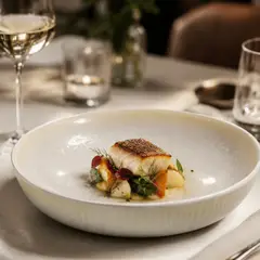 LAR DANIELSEN - Plato gourmet estilo restaurante 28 cm - Crema