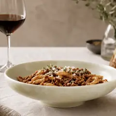 LAR DANIELSEN - Plato gourmet estilo restaurante  - 25 cm crema con degradado