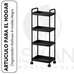 GENERICO - Organizador Multiuso 4 niveles Negro