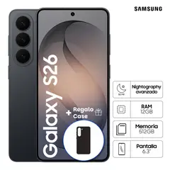 SAMSUNG - Celular Samsung Galaxy S26 512GB Sky Black