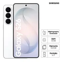 SAMSUNG - Celular Samsung Galaxy S26 512GB White