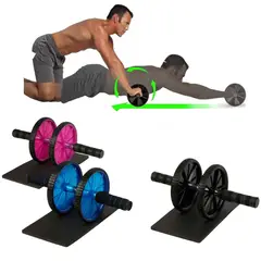 CC GROUP - Rueda Abdominal Muscular Aparato de Fitness para Gimnasio Colores Aleatorios