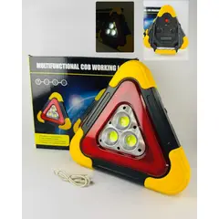 GENERICO - TRIANGULO LED DE EMERGENCIA RECARGABLE Y CON PANEL SOLAR PARA  AUTO Y MOTO