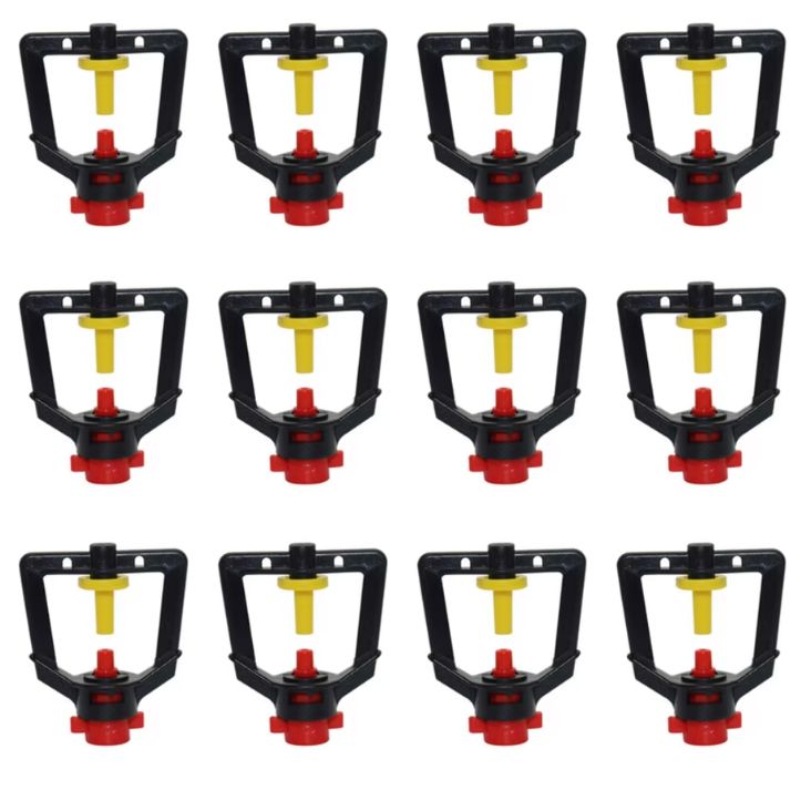 Pack de 12 Aspersores Giratorios Para Riego – Conexión 6mm