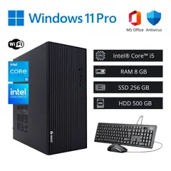 INTEL - Computadora PC Intel Core i5 3,30 GHz 8GB RAM 256GB SSD 500GB HDD WiFi