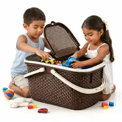 REY PLAST - Cesto para Juguetes - Caja organizadora