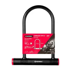 HERMEX - Candado Tipo U-Lock Hermex 14mm con Llave CB-24